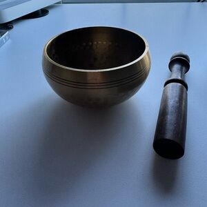 Sound Bowl with Wooden Mallet